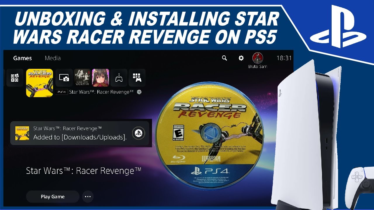 Unboxing Star Wars Racer Revenge on PS5 ๐ฎ