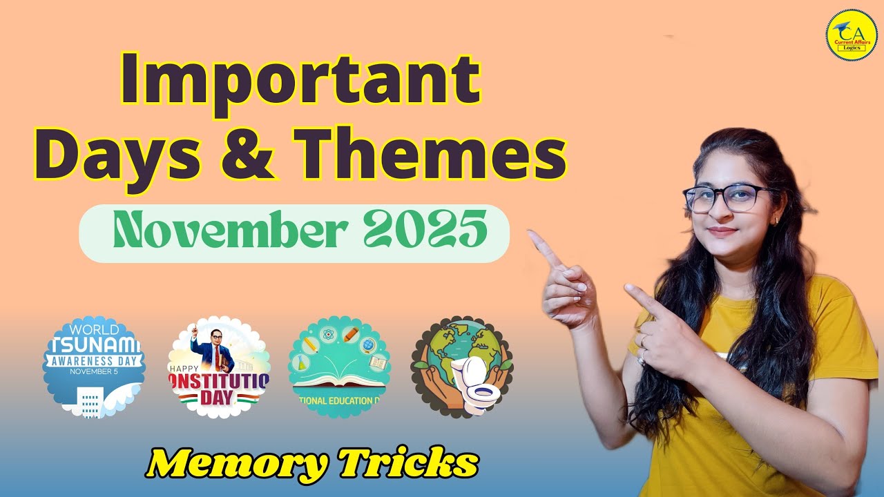 November 2025 Days & Themes with Memory Tricks π