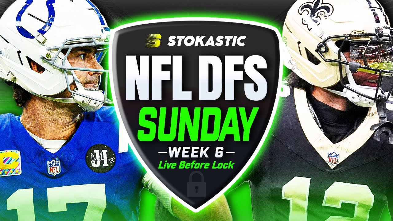 NFL DFS Live Before Lock | Week 6 DraftKings & FanDuel Picks