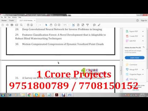 Top IEEE M.Tech & B.Tech Matlab Final Year Projects (2017-2018) β 1 Crore Ideas π‘