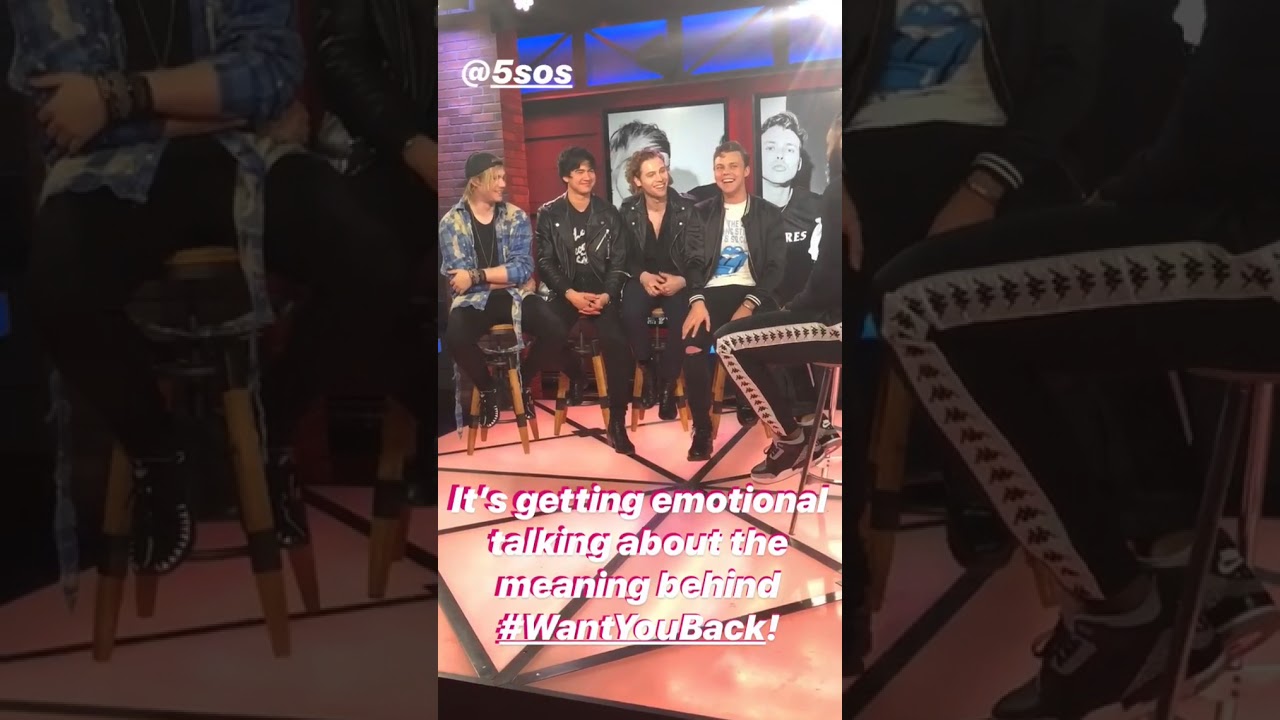 5 seconds of summer in universal music canada's instagram story (6/31) [04/13/18]