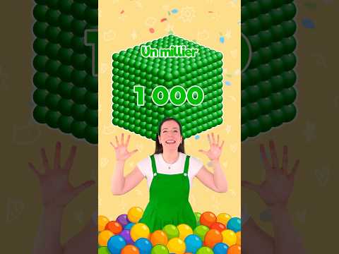 Compte jusquâĂ 1000 en français #apprendre #enfants #dĂ©butant #chiffres #math #maternelle