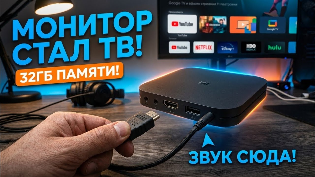 МОНИТОР СТАЛ ТВ! 📺 Полный обзор Xiaomi TV Box S (3rd Gen): 32ГБ памяти и Wi-Fi 6
