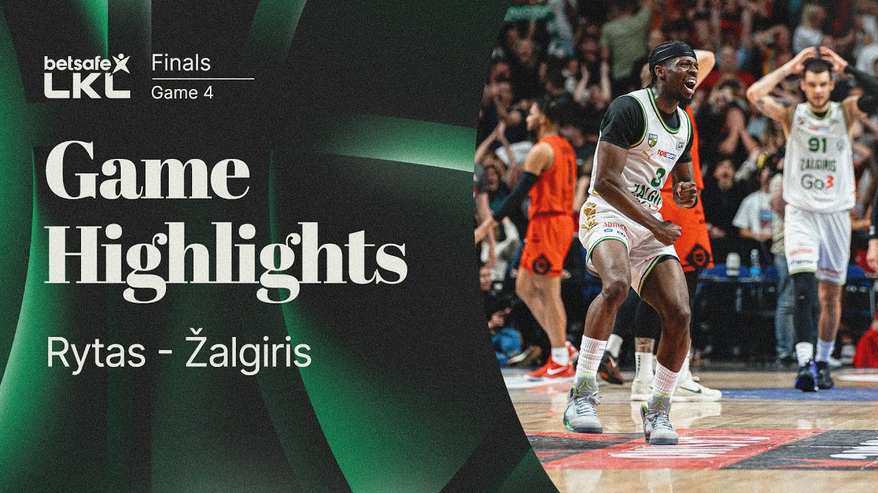 Thrilling Finish! Žalgiris Edges Rytas 84-83 to Tie the Finals 🏀