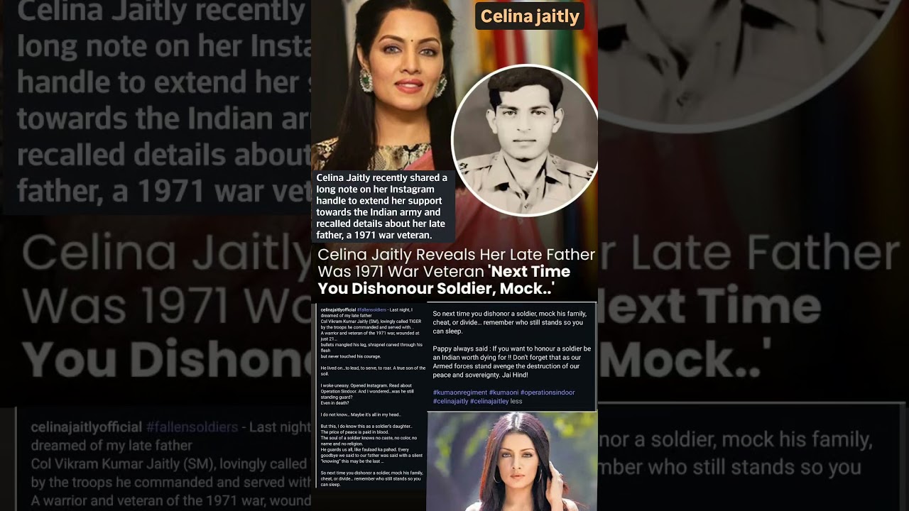 Celina Jaitly Shares Her Father's 1971 War Service 🇮🇳