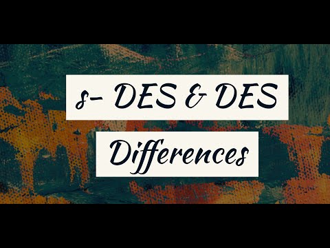 Differences between s-DES and DES