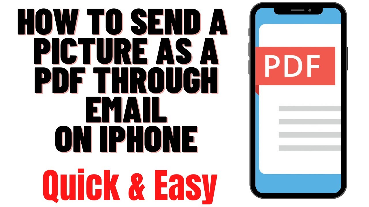 How to Send a Picture as a PDF via Email on iPhone