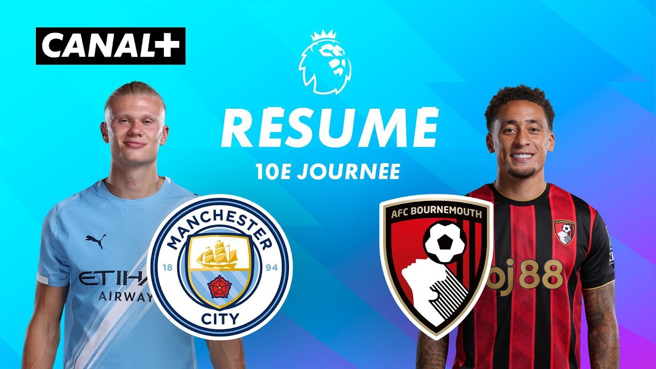 Résumé et buts du match Manchester City vs Bournemouth (J10, Premier League 2025-26) ⚽