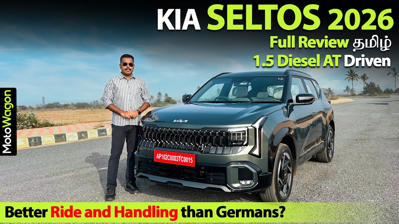 Kia Seltos 2026 - 1.5L Diesel AT | Full Drive Review | Tamil Car Review | MotoWagon.