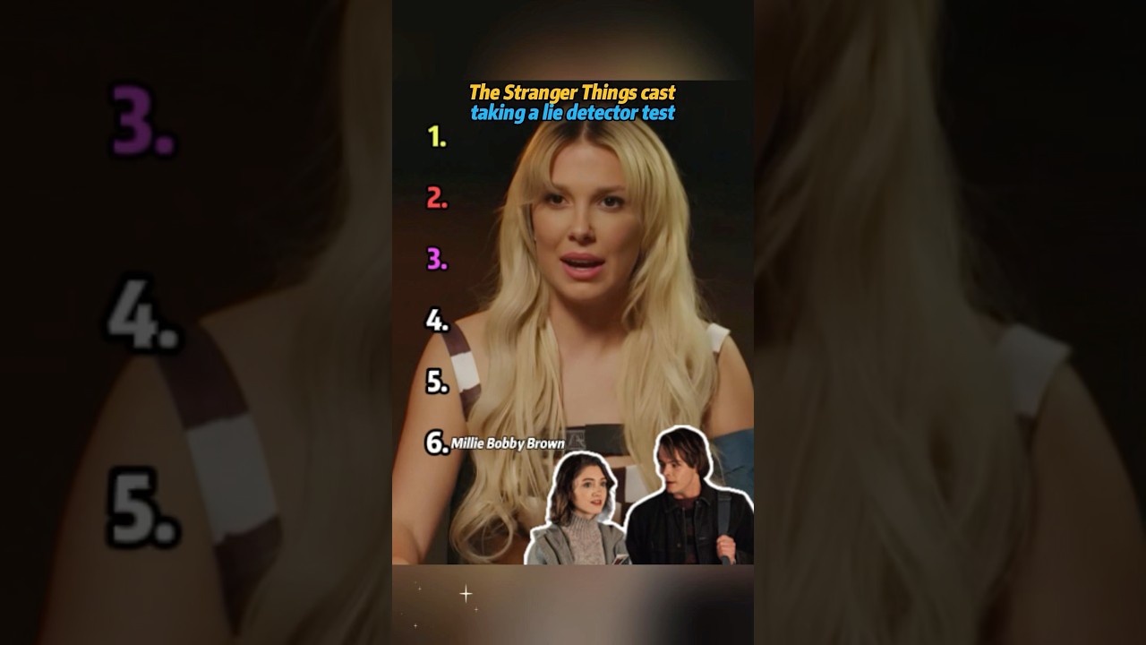 Stranger Things Cast Faces Fun Lie Detector Test! 🎭