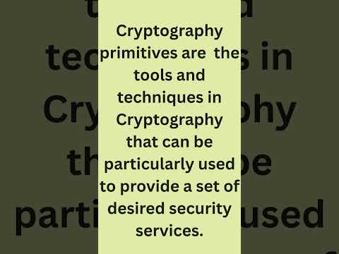 What are the Cryptography Primitives?| IGNOU TEE | Competitive Exams | CBSE