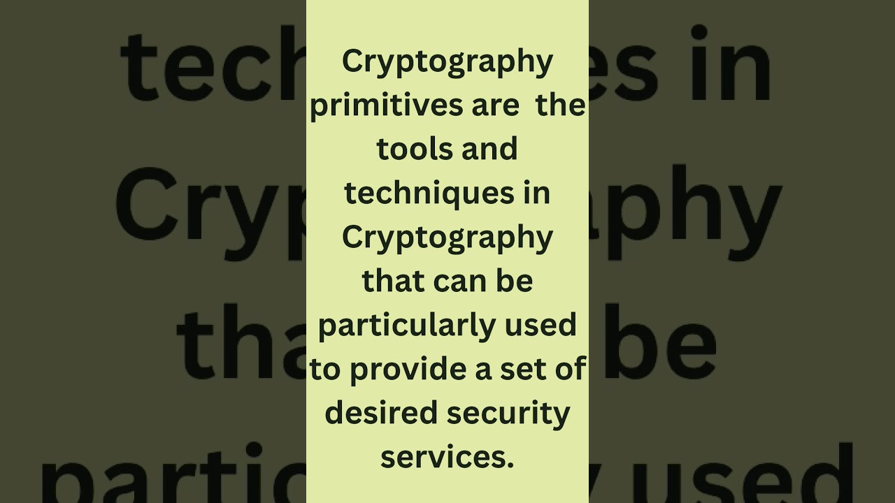 Understanding Cryptography Primitives | IGNOU TEE | Competitive Exams | CBSE