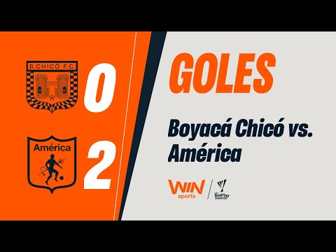 Boyacá Chicó vs. América (goles) | Liga BetPlay Dimayor 2025-2 | Fecha 18