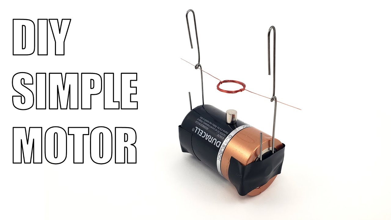 Create Your Own Simple Electric Motor 🔋 | Easy Science Project