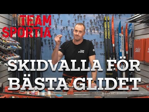 Skidvalla för bästa glidet