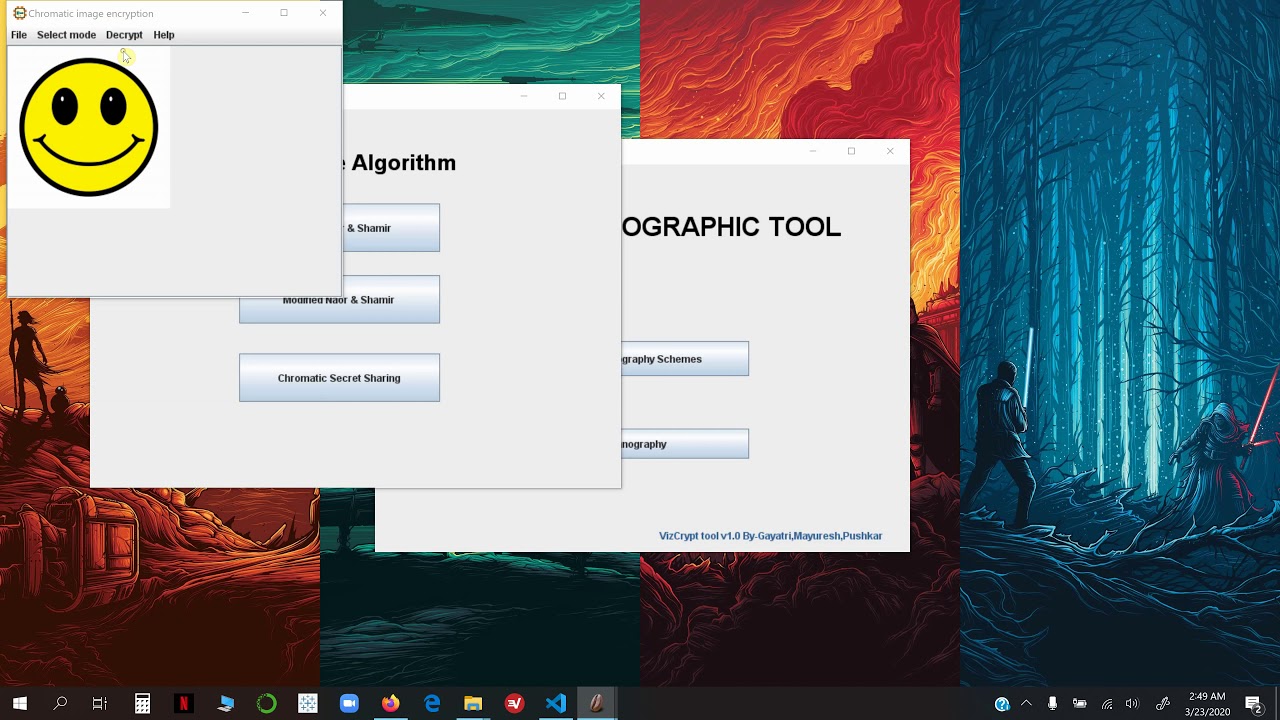 VizCrypt: Easy Visual Cryptography Tool in Java 🔐