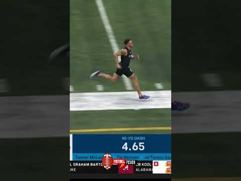 Theo Johnson 40 yard dash #nflcombine