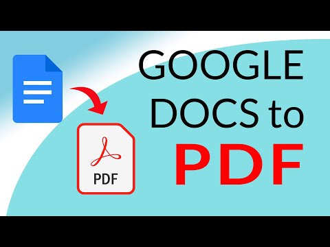 How to Turn a Google Docs into a PDF | Easy Tutorial