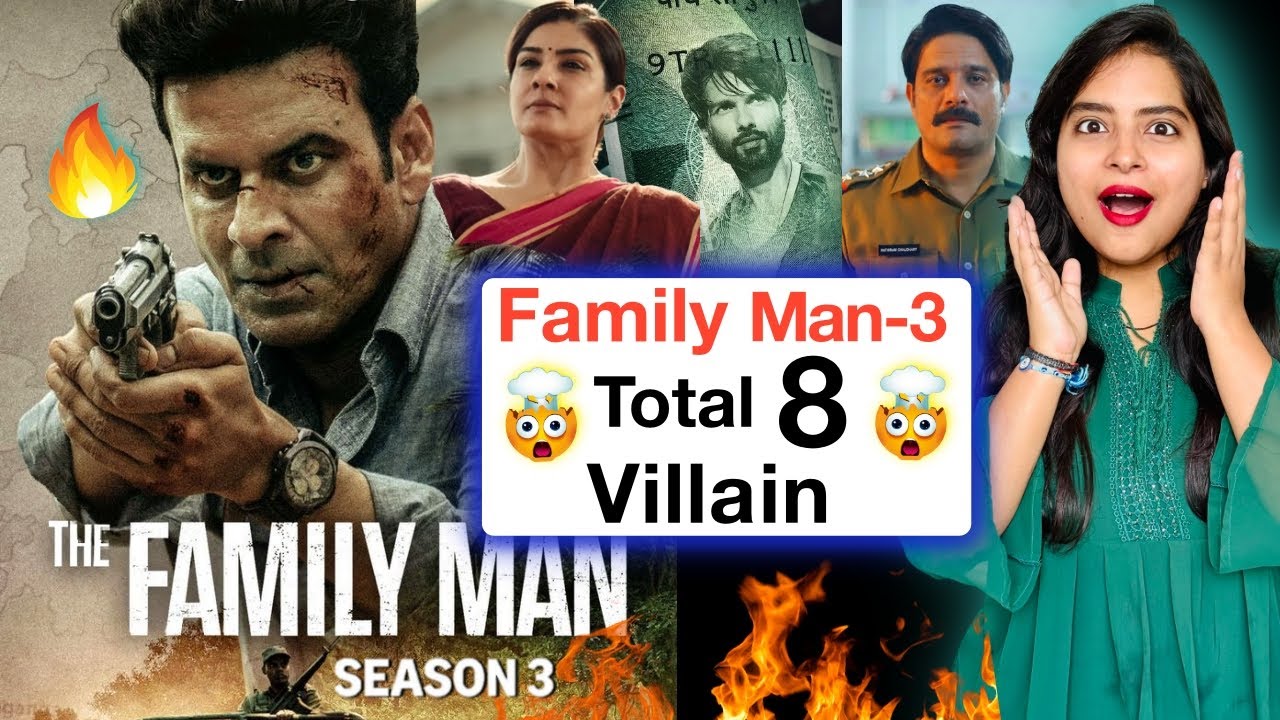 The Family Man S3 Teaser: 8 Villains Revealed 🎬