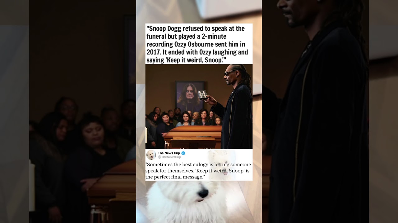 Snoop Dogg's Audio Tribute to Ozzy 🎶