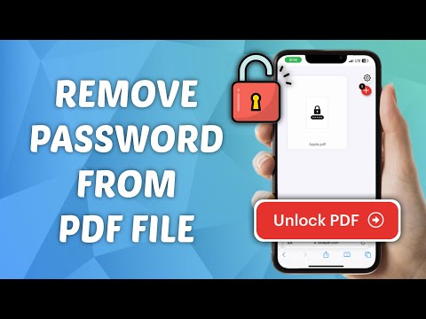 How to Remove Password from PDF File! (iPhone & Android)