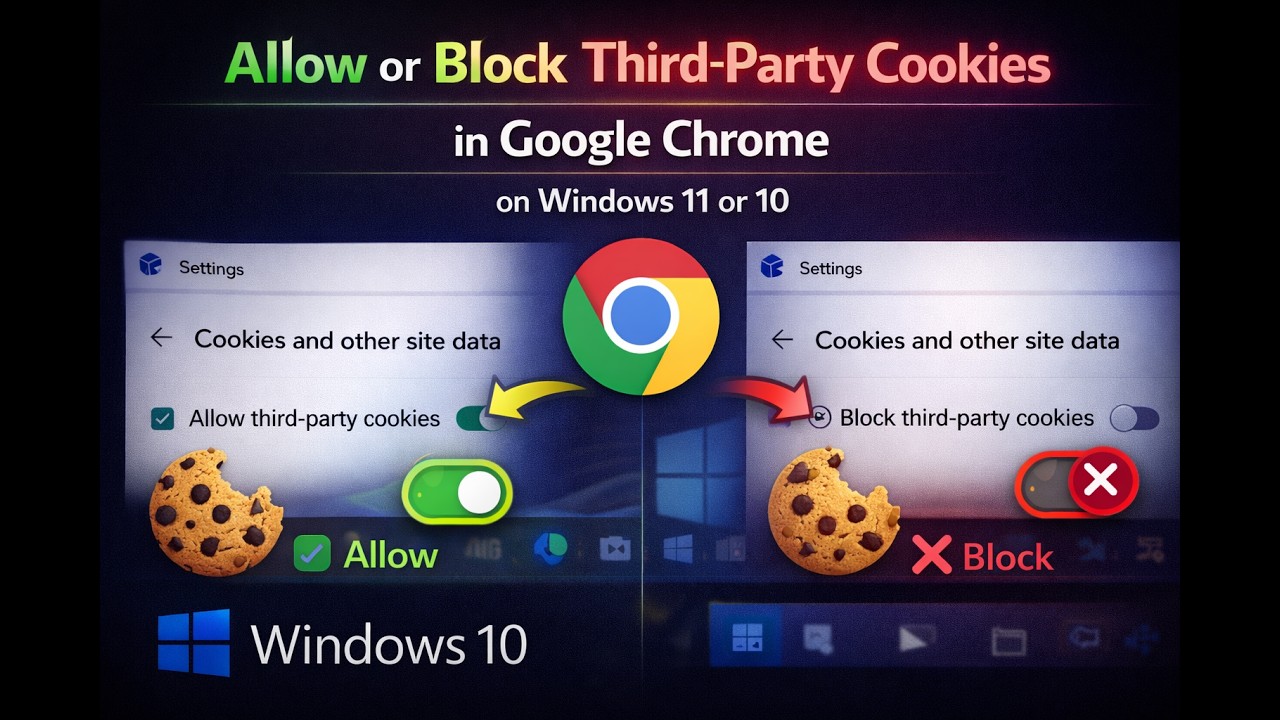 Allow or Block Third-Party Cookies in Chrome on Windows π₯οΈ