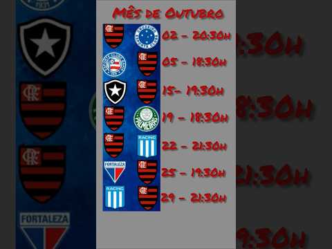 Próximos jogos do Mengão