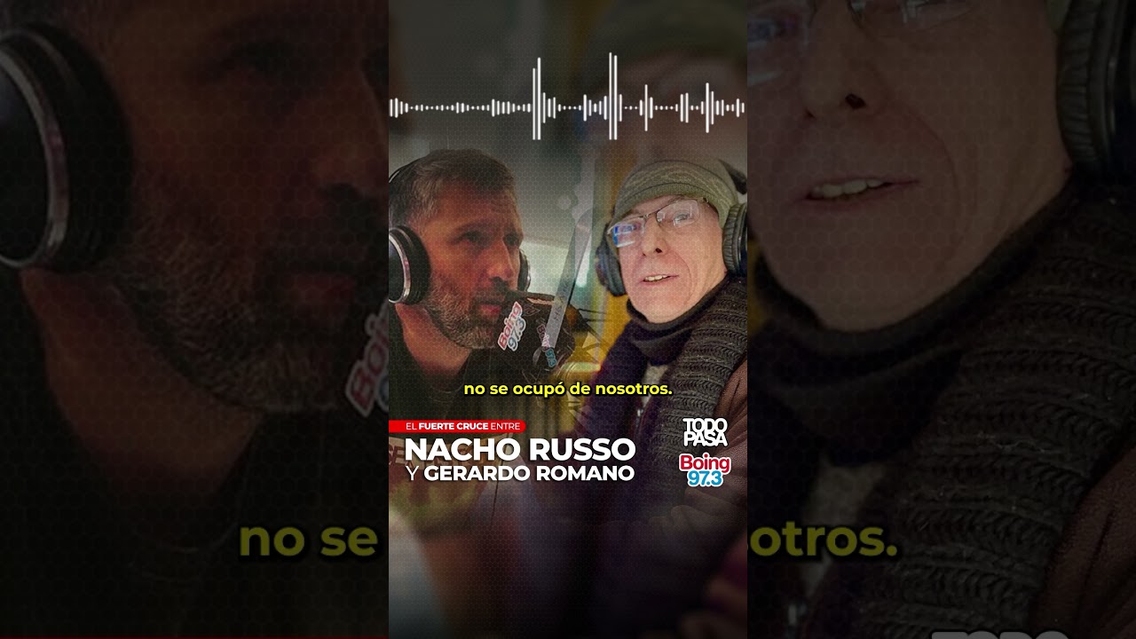 Gerardo Romano y Nacho Russo se enfrentan en vivo 🗣️