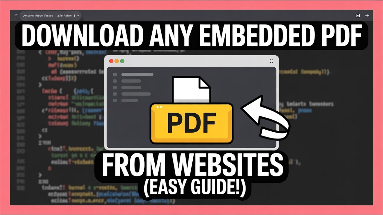 Easiest Way to Download Embedded PDFs from Any Website π₯