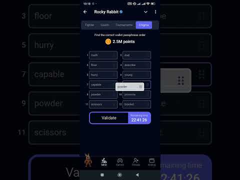 Rocky Rabbit Enigma 18 September 2024 - Rocky Rabbit Enigma | 18 September 2024 #RockyRabbitEnigma
