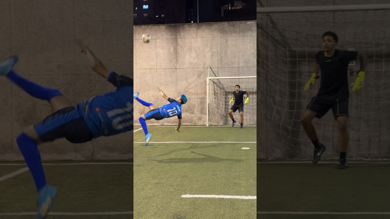 Incrível Gol de Bicicleta com Luisin ⚽ #Shorts