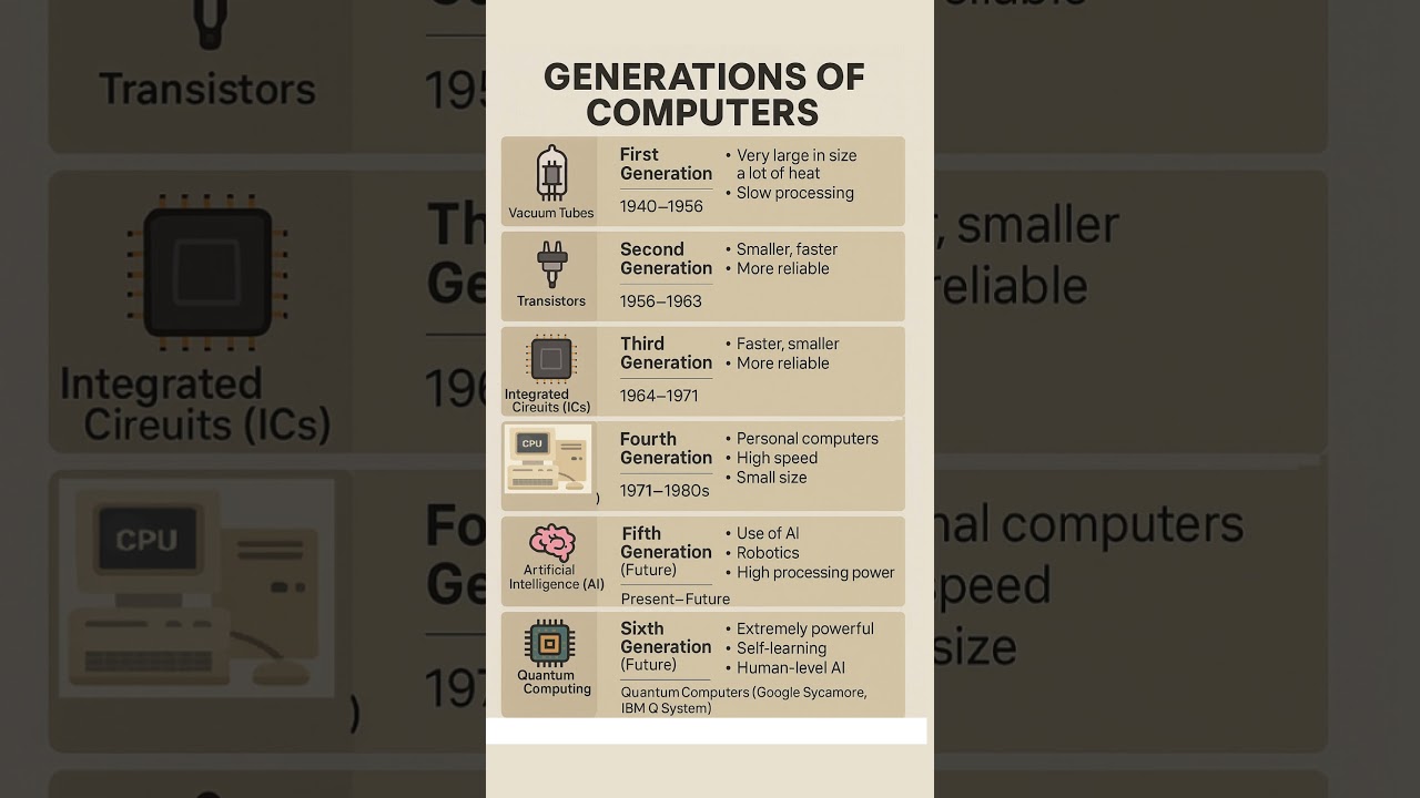 Computer Evolution: From Vacuum Tubes to Microprocessors