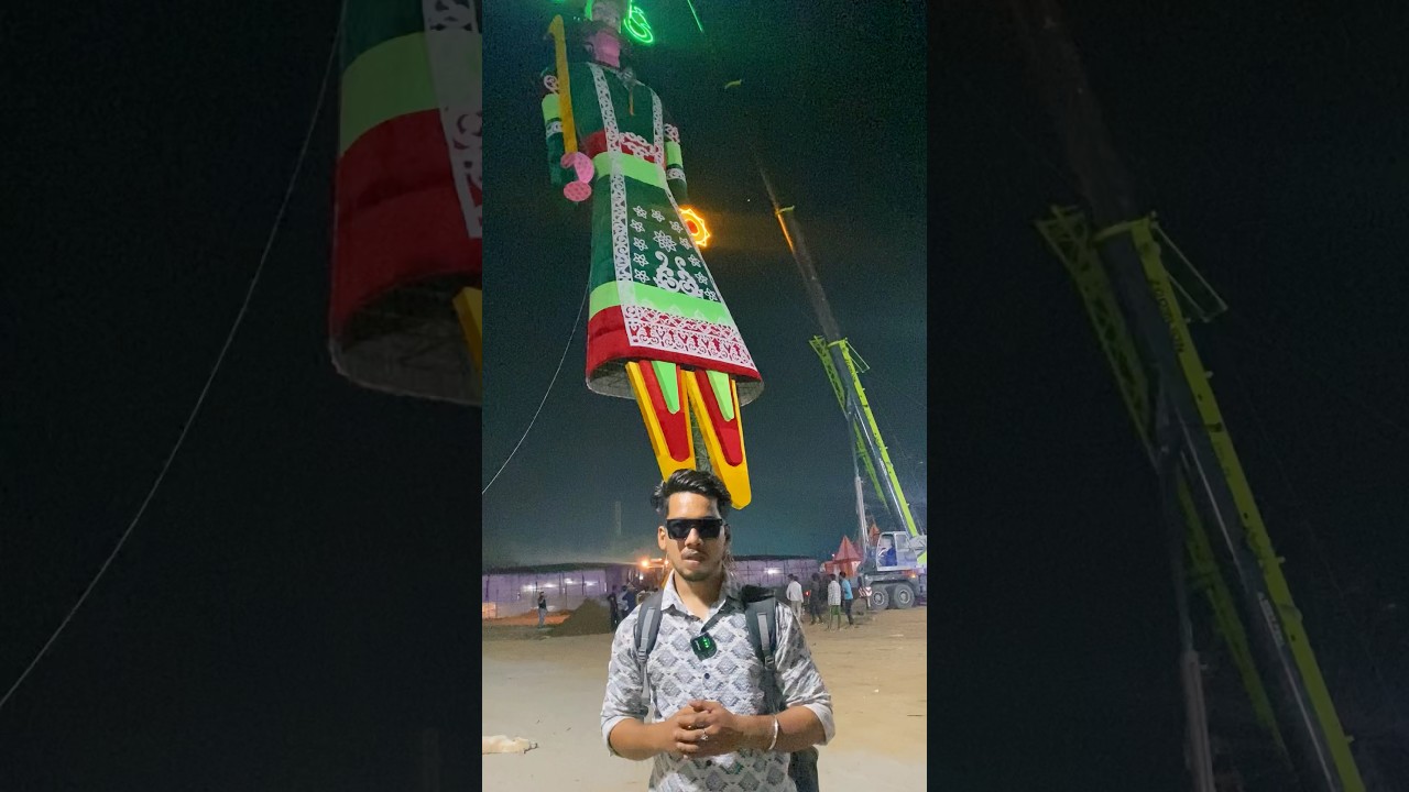 Dwarka's Giant Ravan Standing Tall in Delhi 2024