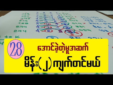 28 - အောင်တဲ့မူအဆက်ညနေဆက်အောင်ပါစေဗျ