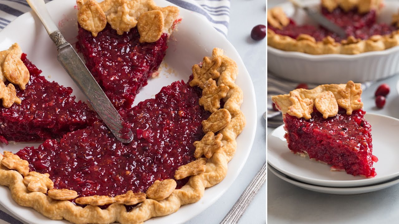 Delicious Cranberry Pie for Thanksgiving 🍒