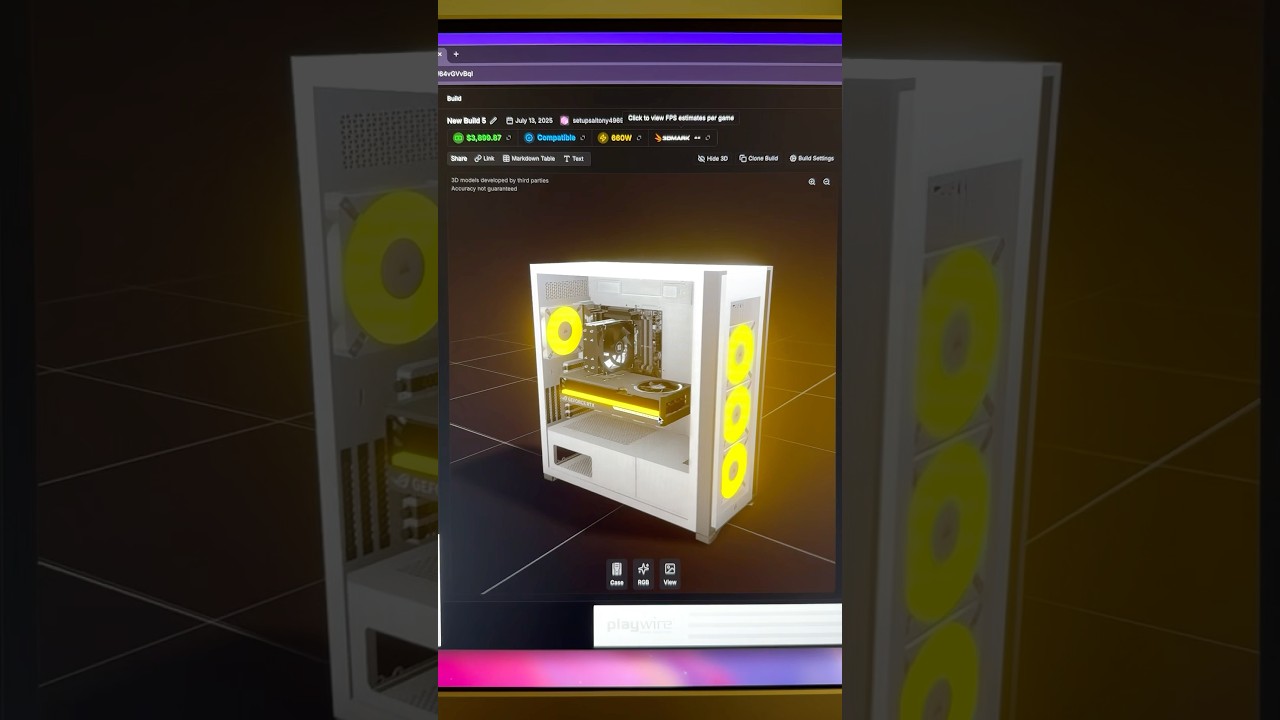 Build your own PC in 3D #computer #pc #3d