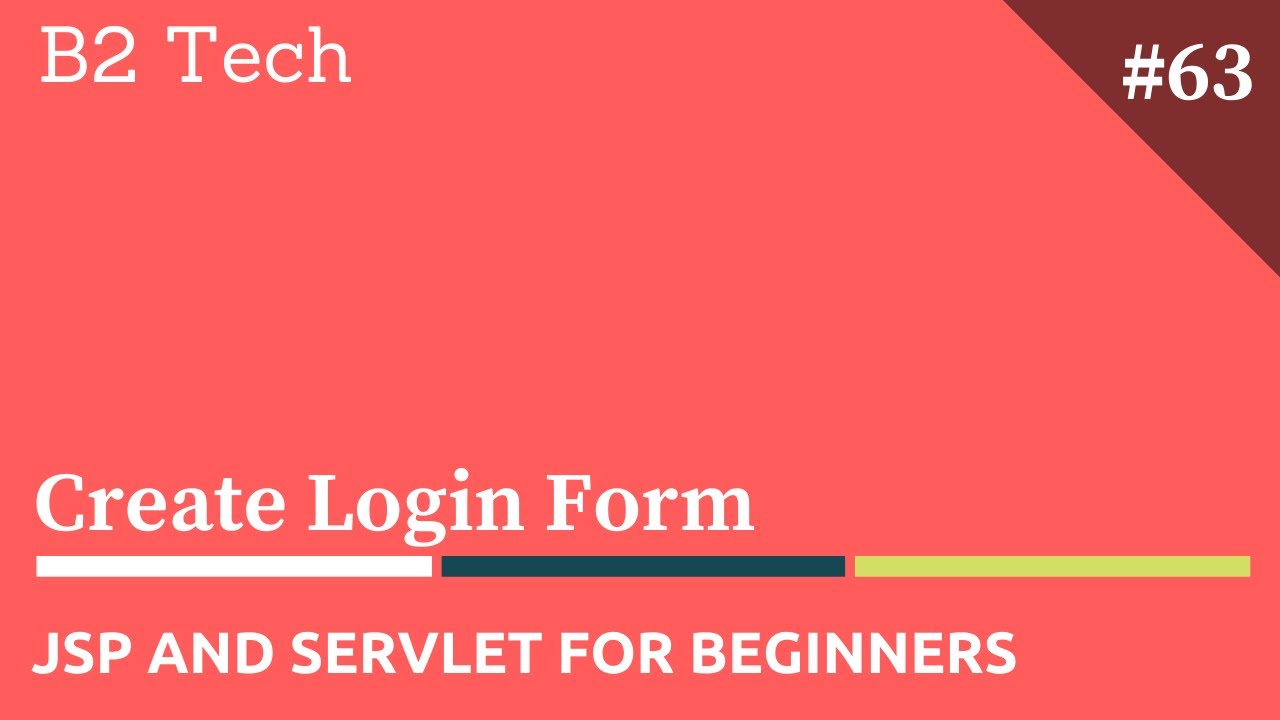 JSP & Servlet MVC Login Form Tutorial π