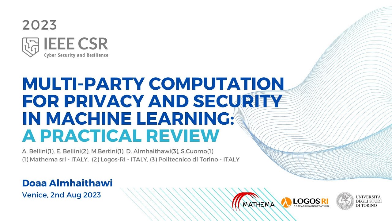 Multi-party Computation in ML: Privacy & Security Review