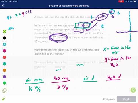 Khan Academy Tutorial: system of equations word problems