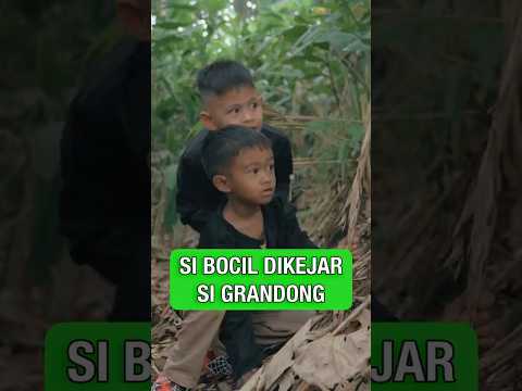 Si bocil dikejar si grandong #bocil #dikejarbarongan
