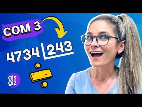 DIVISĂO COM 3 NĂMEROS NA CHAVE | MATEMĂTICA BĂSICA \Prof. Gis/