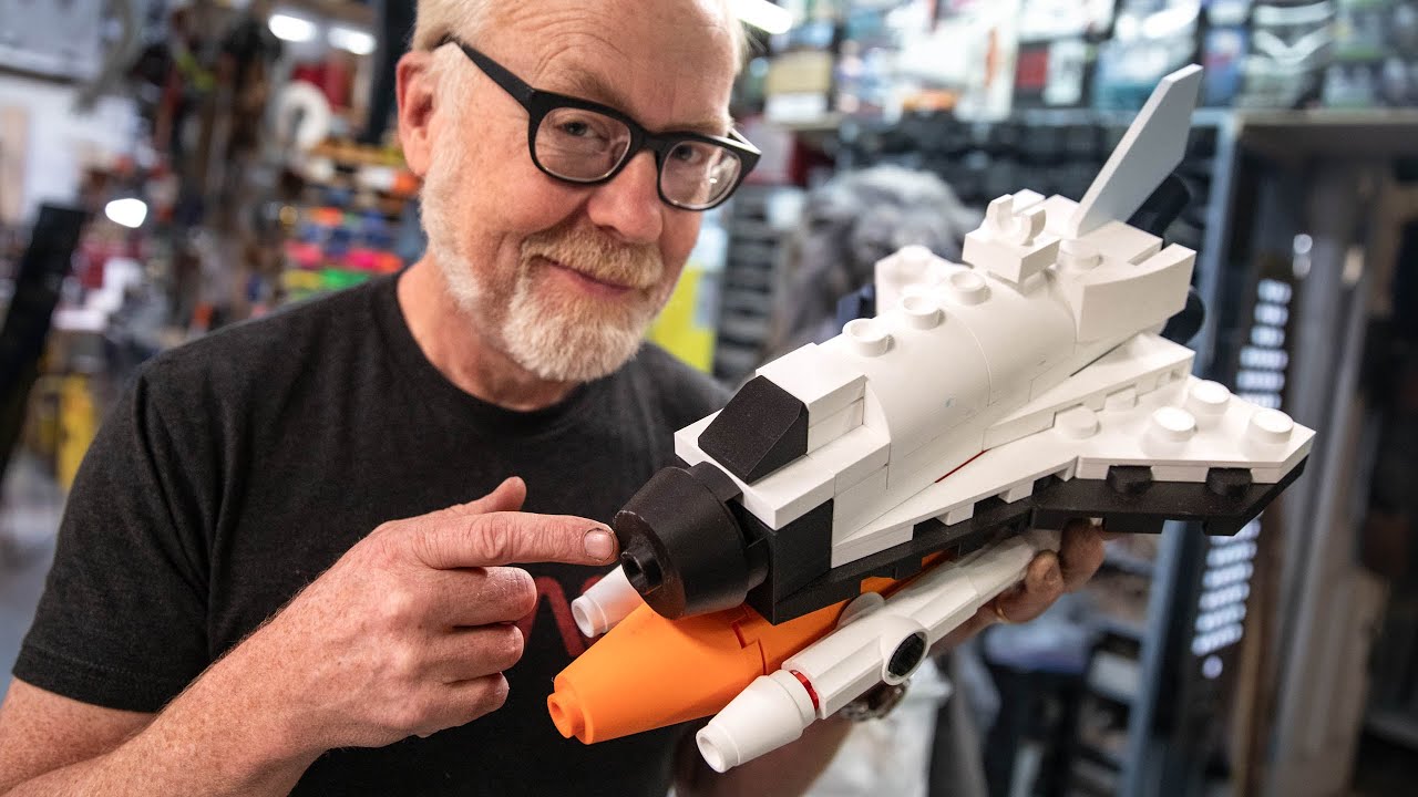 Adam Savage Builds a Giant LEGO Space Shuttle 🚀