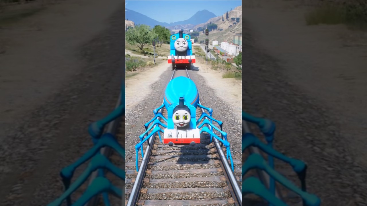 GTA V: Spider Trains vs Thomas 🚆 #shorts
