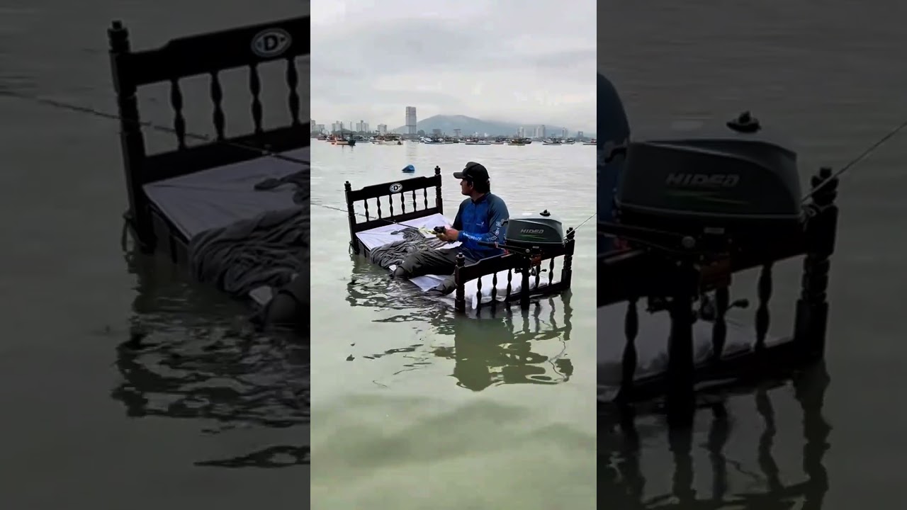 Brasileiro Inovador Cria Cama Flutuante para Pesca em Águas Abertas 🌊