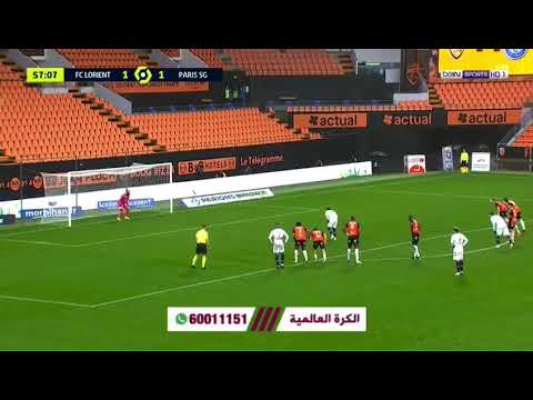 هدف نيمار لمصلحه نادي باريس سان جيرمان ~~ | على نادي لوريان ~~