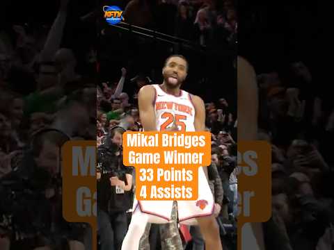 Mikal Bridges was HEROIC against the Trail Blazers! #shorts #knicks