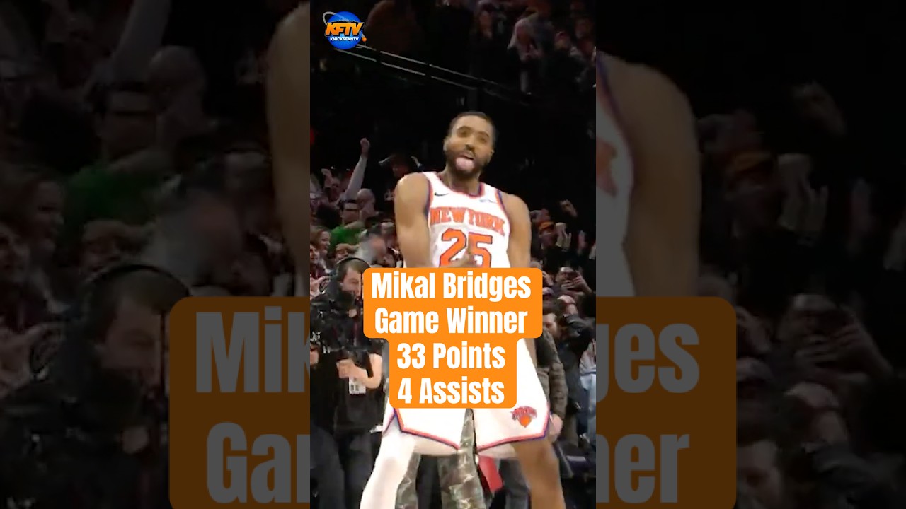 Mikal Bridges' Epic Performance vs. Trail Blazers! 🔥 #shorts #Knicks