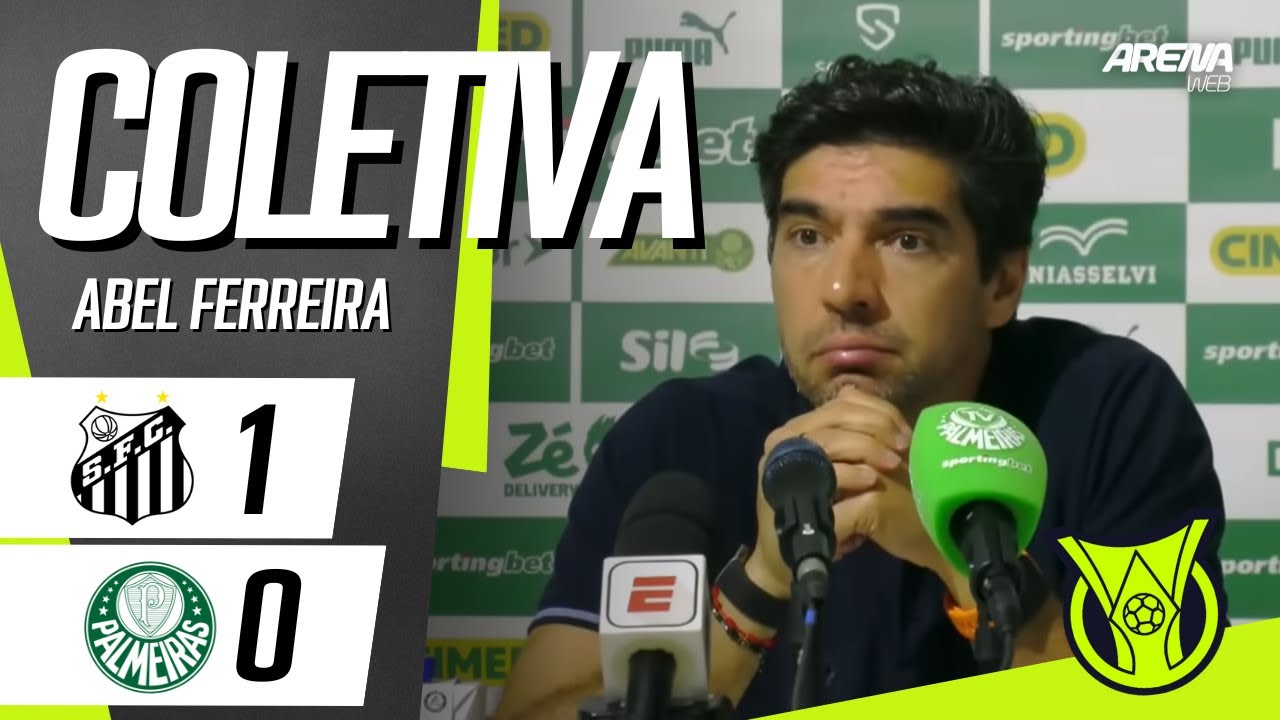 Abel Ferreira ao Vivo após Santos x Palmeiras 2025 ⚽
