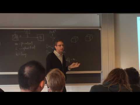 Student Colloquium: An Introduction To Modern Cryptography