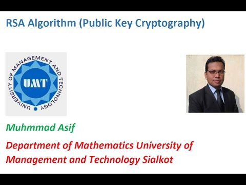 RSA Algorithm with Example (Cryptography)(Urdu/Hindi)